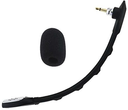 Create idea Microfono Per Cuffie Da 3,5 Mm Compatibile Con A40 TR Cuffie Da Gioco Astro Sostituzione Microfono Staccabile Con Copertura In Schiuma Per Parabrezza Lunghezza 16 Cm Nero
