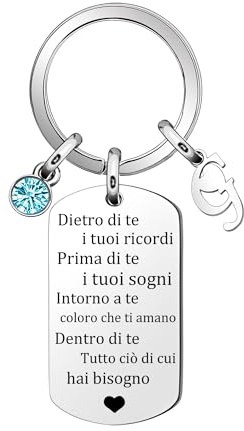 Suonie Inpirazione Portachiavi Regalo,Argento 26 Lettera A-Z Inglese Initial Pendente Portachiavi Per Le Donne Uomini Unisex Figlia Figlio Sorelle Amici Amante Compleanno Natale Laurea (G)