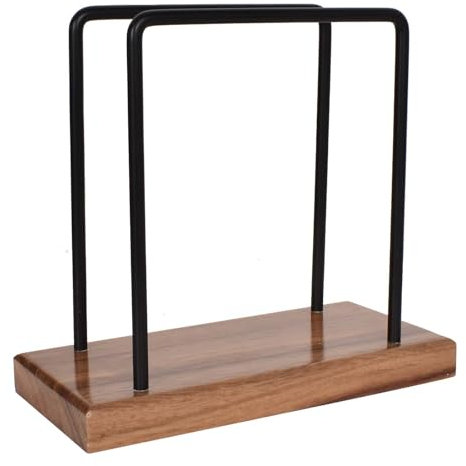 Servilletero de Mesa, Porta Servilletas de Mesa, Servilletero Negro Vertical, Dispensador de Servilletas, para Decoración de Cocina, Comedor Y Bar