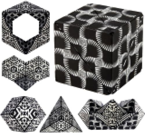 PQETBV Mehrfarbig Zauberwürfel Set, Zauberwürfel Kinder, Infinity Würfel Transformierende, Erwachsene Kreative Geschenke für Kinder