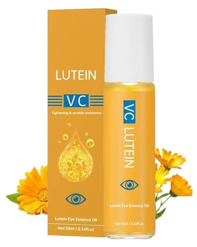 Lutein Anti-Falten Serum öl,Lutein Augenessenzöl,Lutein Eye Essence Oil,Vc Lutein Anti Falten öl,Anti-Aging-Augenserum gegen Augenringe und Schwellungen,Augenpflege für normale bis trockene Haut (1)