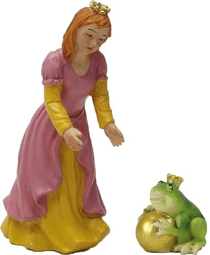 FADEDA 2 x grodkung/höjd: 8 cm/handmålad/detaljerade krubbfigurer – julbord, dekoration, krubbtillbehör