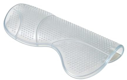 Oshhni Almohadilla de Gel de Silicona Antideslizante para Silla de Montar de Caballo Multiusos para Espalda y Transpirable, Blanco Transparente