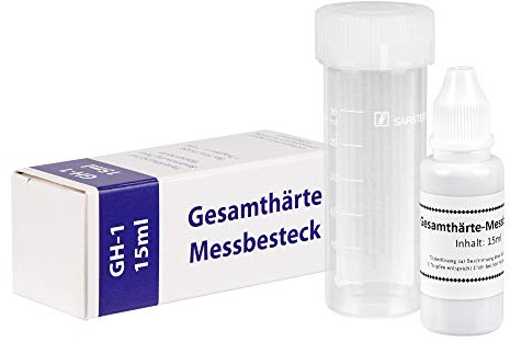 AGUALEVE Juego de prueba de dureza del agua: medición fácil, rápida y precisa de la dureza total (20-60 pruebas, dependiendo de la dureza)