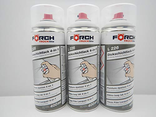 FORCH 4 in 1 ARKTIKWEISS 9147 Mercedes DICKSCHICHTLACK Lack Spray SPRAYDOSE 400ML (3)