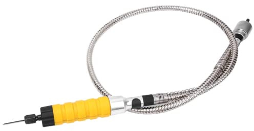 Kit de herramientas de tallado de cincel de madera eléctrico con cincel eléctrico 5 puntas de tallado/llave de boca abierta y eje flexible de cabeza pequeña