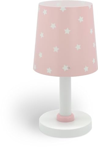 Dalber Kinder Tischlampe Star Light Sterne Rosa 82211S E14 | Kinderzimmer; Nachttischlampe