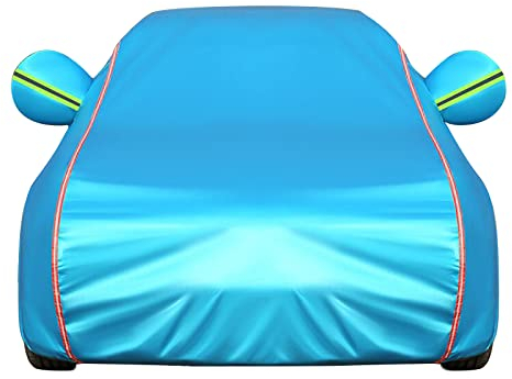 Autoabdeckung Vollgarage Abdeckplane Auto für Opel Corsa A Fließheck Van (1986-1993), Autoabdeckung Stoff Universell für alle Jahreszeiten(Color:C)