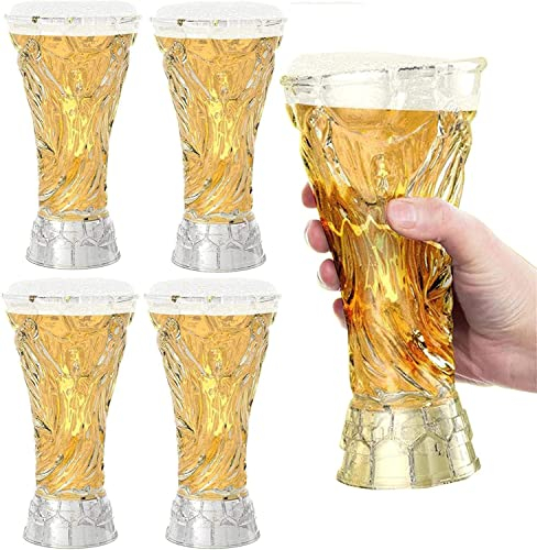 Vaso de cerveza Jarras de cerveza Taza de cerveza de cristal grabada personalizada Tazas de cerveza de cristal, Copa del mundo 2022 Vaso de cerveza, 14.2 oz (420 ml Vasos de cerveza Taza de cerveza Co
