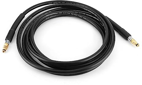 Surdefens Hochdruckreiniger-Schlauch, 6 Meter, Schwarz, Polypropylen (PP), Passend für Karcher K2 K3 K4 K5