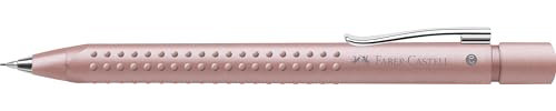 Faber-Castell 131262 - Druckbleistift Grip pale rose, Härtegrad B, Mine 0.7 mm, inkl. Radierer