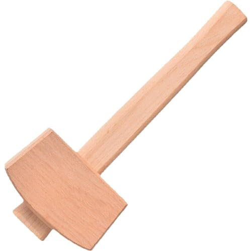 Muteitt Martello in Legno, Martello Manuale per Martello Ghiaccio Martello in Legno Massello di Faggio per Falegname Utensile Manuale per Lavorazione del Legno