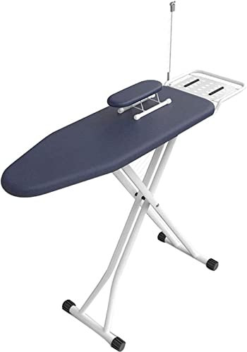 Large Ironing Board with Tray with Rest Cable Holder Ironing Rack Home Bedroom Living Room Ice Water Cover Ironing Table (Color : A, Size : 110 * 34 * 70-85cm)
