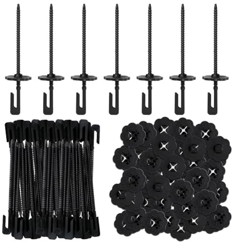 Solar Panel Guard Clips, 28 mm Nylon Solar Panel Bird Proofing Kit Bird Wire Bird Guard For Solar Panels, New Solar Panel Netting Clips Bird Mesh Clips (50)