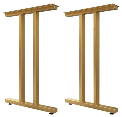 JINGSHIQIAOPL Tischbeine Metall 72 cm Hoch, Industrielle, Robuste Tischbein aus Eisen, DIY-Tischbein für Couchtisch Beine, ESS Tischbein(Gold,30cm/12inch)