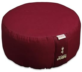 Generisch Außenbezug | Ersatzbezug für Yogakissen - Rundkissen 1-TLG | Kordelzug Ø30 cmx15cm (Winerot)