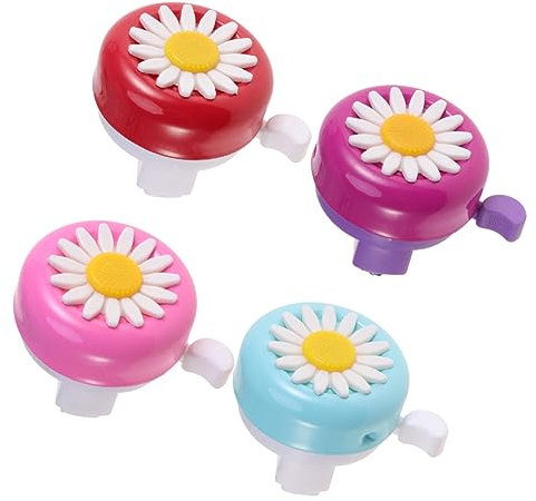 INOOMP Campanello per Bici Campanello A Forma di Fiore Mini per Bici A Margherita Accessori Rumoroso A Forma di Crisantemo