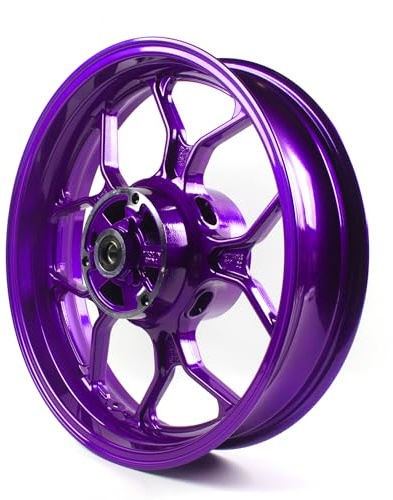 4 x 17 Zoll Hinterrad Felge für YZF R3 R25 2015-2022 (ABS enthalten) Motorrad Ersatz Zubehör YZF-R3 YZF-R25 Lila 2016 2017 2018 2019 2020 2021