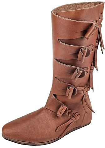 Vehi Mercatus Botas vikingas Jorvik marrón con suela de goma
