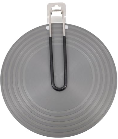 OHPHCALL Aluminum Thermal Guide Plate with Handle Folding Heat Converter Disk for Induction Cookers Kitchen Heat Diffuser for Pots and Pans 12-inch
