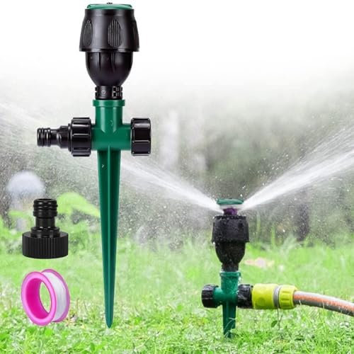 Irrigatore per prato per giardino, giardino, prato, irrigatore a picchetto, asilo nido e agricoltura, ugello 550 litri all'ora