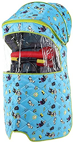 RAGOPILEN Child bike seat rain cover, Bike Child Rear Seat Canopy Cover With Storage Pocket And Front Curtain Fits Most Seats Cover Only No Seat