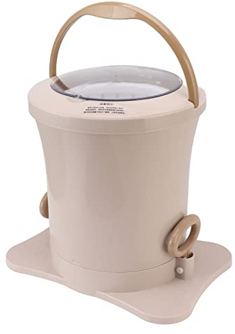 EMUKOEP Appareil électrique, Manuel Libre de Déshydratation, Grande capacité, Petite Machine à Laver Sèche à la Main à la Main à la (Couleur abricot)