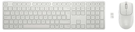 HP 490C Combo Teclado y Ratón Inalámbricos Multidispositivo (Puerto USB-A, Bluetooth, 22 Teclas Programables, Receptor USB, Tecla Copilot, Batería de Larga Duración) QWERTY Español, Blanco