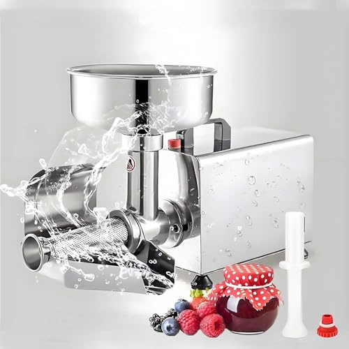 Regalo di Vacanze Famiglia,Colino per Pomodori Elettrico,Produttore Salsa Pomodoro,Macchina per Salse Elettrica 450W 70-150 Kg/H,per Mele,Lamponi,Facile Pulire,Fatto in Casa Regalo di Natale