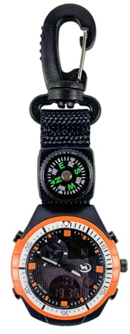 Generisch Uhr für Herren,Wasserdichter | Karabiner Uhr Mit Wecker - Geeignet Für Wandern, Outdoor-Aktivitäten, Camping, Backpacking, Sport, Bergsteigen, Abenteuer, Herren Und Damen