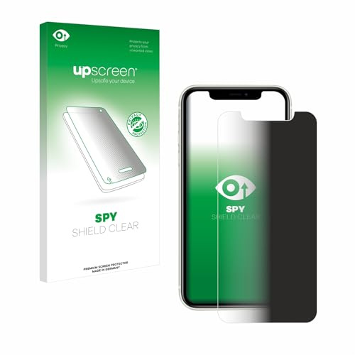 upscreen Blickschutzfolie für Apple iPhone 11 | Anti-Spy Displayschutz Made in Germany Privacy Screen Protector Sichtschutz Blaulichtfilter Klare Folie