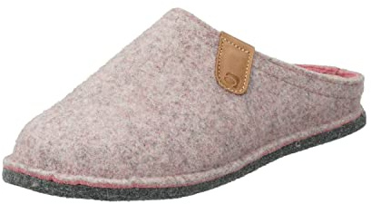 Rohde Damen Hausschuhe Pantoffeln Softfilz Lucca 6820, Größe:39 EU, Farbe:Rosa