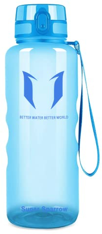 Super Sparrow Trinkflasche - 1.5L - Wasserflasche Auslaufsicher -Sportflasche BPA-Frei | Schule, Sport, Wasser, Fahrrad