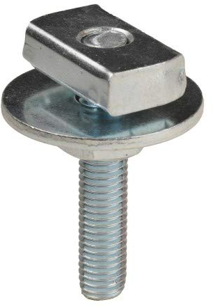 100 Stück - Hammerkopf-Schraube für C-Profil Montageschiene 27x18mm bis 38x40mm Gewinde M8, Länge: 20-120mm Befestiger inkl. Mutter und Beilagscheibe Stahl verzinkt Größe 41/41 + 41/21 M12 x 60 mm