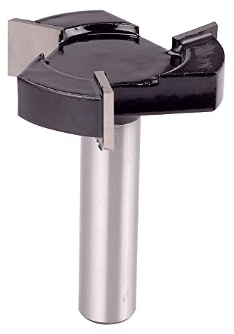 Oudtinx Fraise à défoncer CNC pour spoilboard, tige de 1,27 cm, diamètre de coupe de 5,1 cm, fraise à défoncer, fraise à bois, outil de travail du bois à 3 ailes