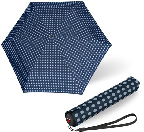 Knirps Regenschirm I.030 Small Manual mit Schirmtasche I 21 cm kleiner Reiseschirm I Regenschirm leicht I kleiner Taschenschirm mit Handöffner I Taschenregenschirm sturmfest