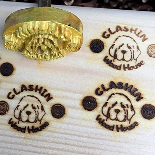 Fer de marque personnalisé pour bois personnalisé marquage fer thermo-tampon pour le travail du bois, barbecue et grillage (5x5)