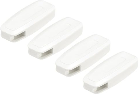 QUARKZMAN Schnur-Gewicht für Jalousien, 4 Stück 80mm Vorhang Fenster Shutter Perlenkette Griff Römisch Vertikal Rollladen Zubehör, Weiß