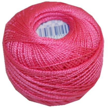 PERLOVKA Kreuzstichgarn Baumwolle Perlgarn 10g 85m rosa purpur (3332)