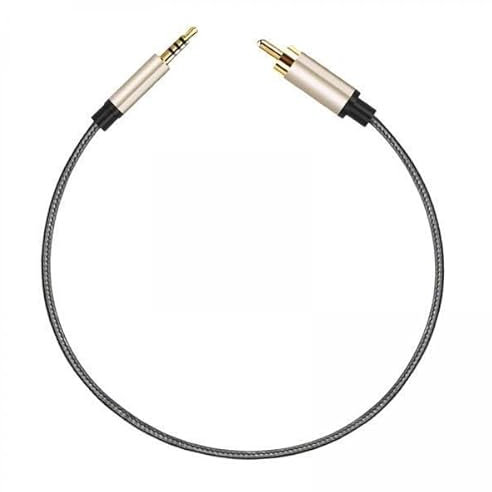 Ronyme Cavo Audio da 3,5 Mm Jack a RCA Maschio Audio Cavo AUX Coassiale per Dispositivi Home Theater, 2 Pezzi