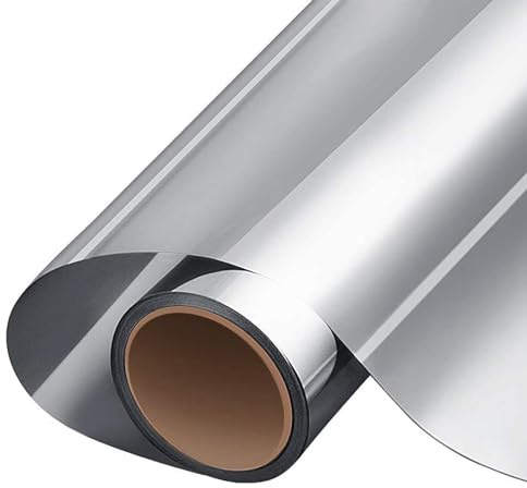 HJXGQJM Vinilos para Ventanas Efecto Espejo,Vinilo Adhesivo Cristal Vinilo Espejo para Ventanas Privacidad Control del Calor Anti UV Película De Reflectante Vinilos(140x200cm(55x79in))