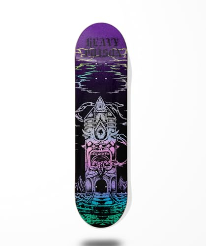 Heavy Poison Skateboard Skateboard Deck Temple Black 8.375