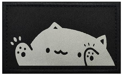 Viusneun Leuchtend Klett Patches, Katzen Bügelbild Applikation FüR Kinder Zum AufbüGeln, Lustige Patches Klett Patches FüR Jungen, MäDchen, Jacken, Jeans, RucksäCke (M00395-2)