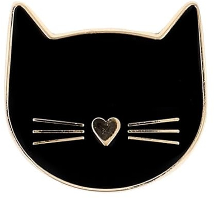 BOHIN France Katt Thema Nål Minder- Glänsande Finish, Metall Magnet för Virk- eller Stickprojekt, Svart- 1 Styck