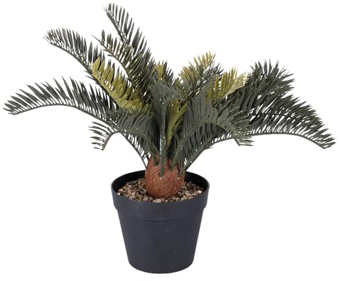 Villa d'Este Home Tivoli Plantule Artificielle Cycas Pot en béton Ø 15,5 x 40 cm