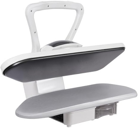 Pressa a vapore intelligente bianca, pressa a vapore digitale con diverse impostazioni di tessuto, per camera da letto, soggiorno, negozio di abbigliamento, 68 x 53 x 26 cm