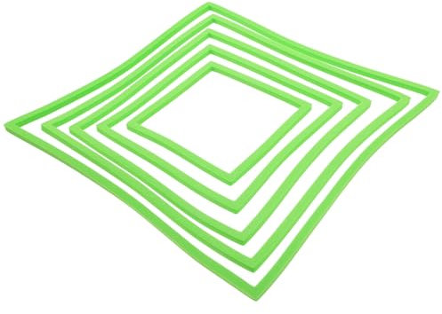 ULTECHNOVO 5piezas Anillo Flotante para Plantas De Acuario Forma Cuadrada Anillo De Alimentación para Peces Soporte para Plantas Flotantes para Acuarios Pequeños y Medianos Material