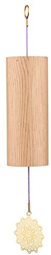 Carillon éolien en bambou durable pour couronne, troisième œil, gorge, cœur, plexus solaire, sacré, guérison des racines – 164 x 64 mm, 137 g