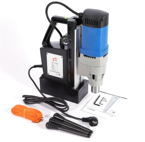 Trapano magnetico da 1680 W, per trapano magnetico, profondità di foratura 50 mm, forza magnetica 13800 N, per lavorazione dei metalli