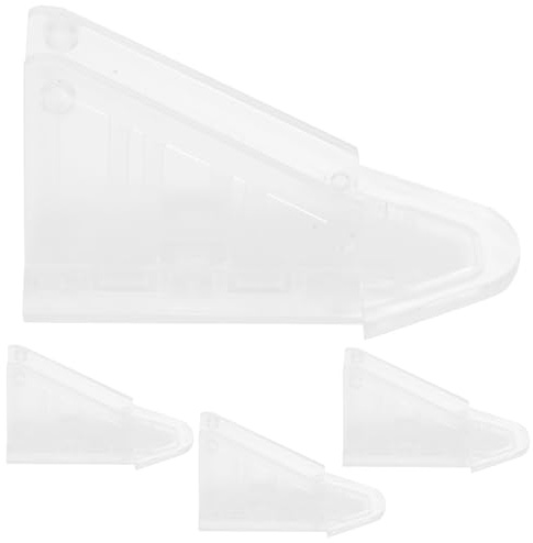 GALPADA 4 Cerraduras de Seguridad Puertas Corredizas y Ventanas Transparentes Compactas Tornillos Bloqueo Seguro para Armarios y Ventanas Corredizas Hogar